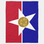 Flagge von Dallas (Texas) Fleecedecke (Vorderseite)