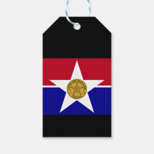 Flagge von Dallas, Texas-Geschenketiketts Geschenkanhänger