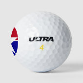 Flagge von Dallas, Texas Golf Balls Golfball (Logo)