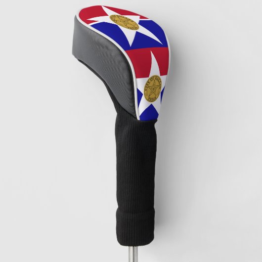 Flagge von Dallas, Texas Golf Head Cover Golf Headcover (angewinkelt)