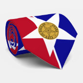Flagge von Dallas (Texas) Krawatte (Gerollt)