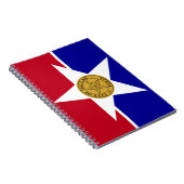 Flagge von Dallas (Texas) Notizblock (Rechte Seite)
