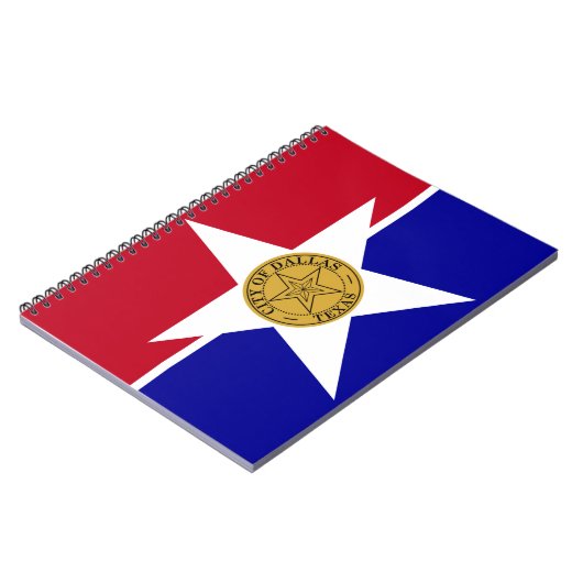 Flagge von Dallas (Texas) Notizblock (Linke Seite)