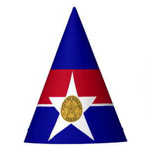 Flagge von Dallas, Texas Party Hat Partyhütchen