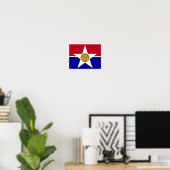 Flagge von Dallas, Texas Poster (Heimbüro)