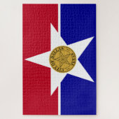 Flagge von Dallas (Texas) Puzzle (Vertikal)