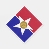 Flagge von Dallas (Texas) Serviette (Ecke)