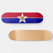 Flagge von Dallas (Texas) Skateboard (Horizontal)
