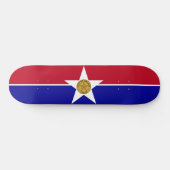 Flagge von Dallas (Texas) Skateboard (Horizontal)