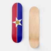 Flagge von Dallas (Texas) Skateboard (Vorderseite)