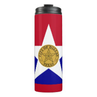 Flagge von Dallas, Texas Thermal Tumbler