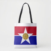 Flagge von Dallas, Texas Tote Bag Tasche (Vorderseite)