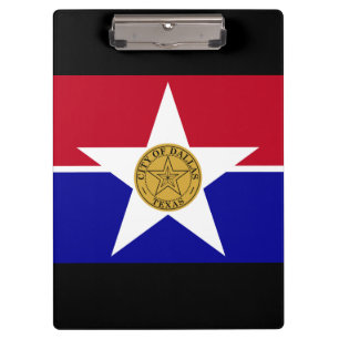 Flagge von Dallas, Texas-Zwischenablage Klemmbrett