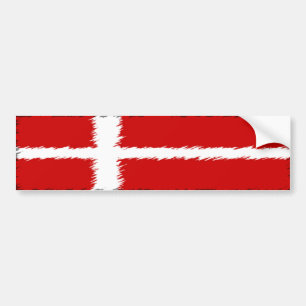 Flagge von Dänemark Autoaufkleber