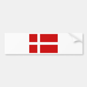 Flagge von Dänemark Autoaufkleber