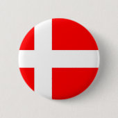 Flagge von Dänemark Button (Vorderseite)
