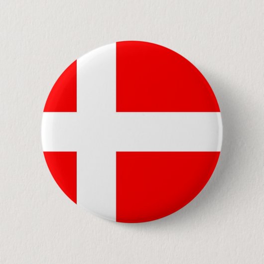Flagge von Dänemark Button (Vorderseite)