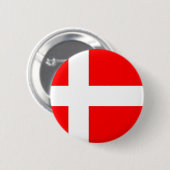 Flagge von Dänemark Button (Vorne & Hinten)