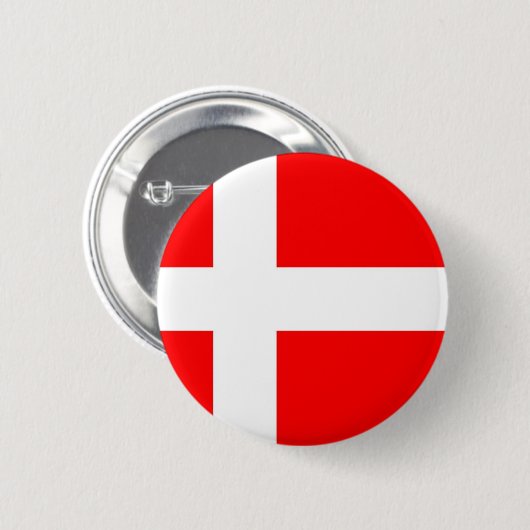 Flagge von Dänemark Button (Vorne & Hinten)