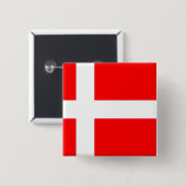 Flagge von Dänemark Button (Vorne & Hinten)