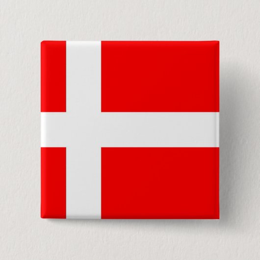 Flagge von Dänemark Button (Vorderseite)
