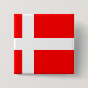 Flagge von Dänemark Button
