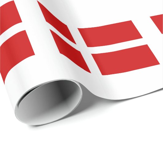 Flagge von Dänemark Geschenkpapier (Rolleneckpunkt)