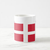 Flagge von Dänemark Kaffeetasse (Mittel)