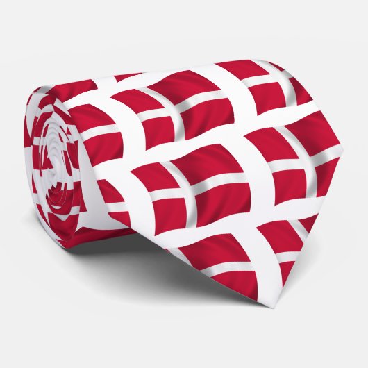 Flagge von Dänemark Krawatte (Gerollt)