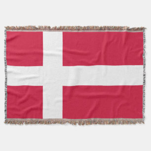 Flagge von Dänemark oder von dänischem Stoff Decke