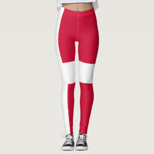 Flagge von Dänemark oder von dänischem Stoff Leggings