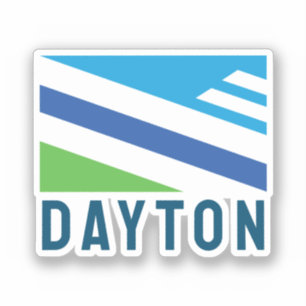 Flagge von Dayton, Ohio (2021) Aufkleber