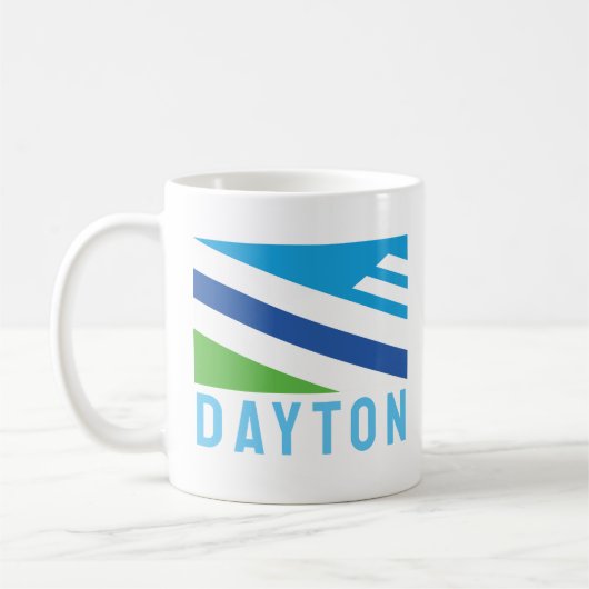 Flagge von Dayton, Ohio (2021) Kaffeetasse (Links)