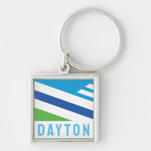 Flagge von Dayton, Ohio (2021) Schlüsselanhänger