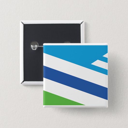 Flagge von Dayton, Ohio Button (Vorne & Hinten)