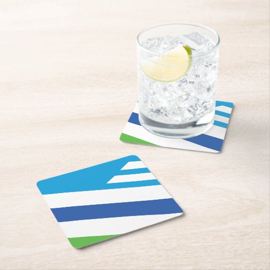 Flagge von Dayton, Ohio Rechteckiger Pappuntersetzer (Vor Ort)