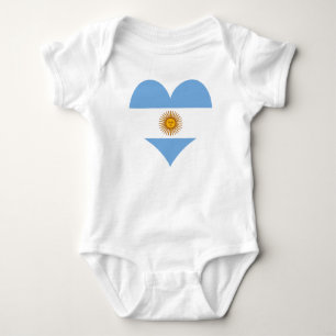 Flagge von De Argentinien Argentinien-Bandera Baby Strampler