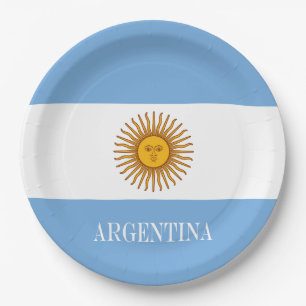 Flagge von De Argentinien Argentinien-Bandera Pappteller
