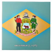 Flagge von Delaware Fliese (Vorderseite)
