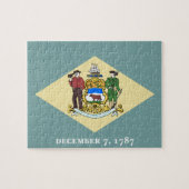 Flagge von Delaware Puzzle (Horizontal)