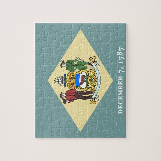 Flagge von Delaware Puzzle (Vertikal)