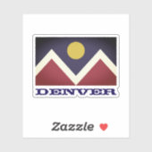 Flagge von Denver, Colorado Aufkleber (Blatt)