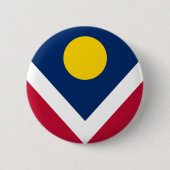 Flagge von Denver, Colorado Button (Vorderseite)