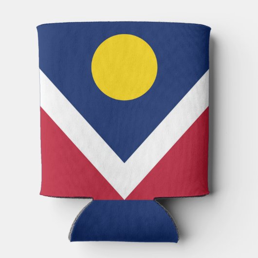 Flagge von Denver, Colorado Dosenkühler (Rückseite)