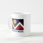 Flagge von Denver, Colorado Kaffeetasse (Vorderseite Links)