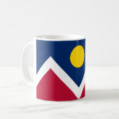 Flagge von Denver, Colorado Kaffeetasse (Vorderseite Links)