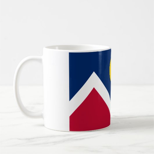 Flagge von Denver, Colorado Kaffeetasse (Links)