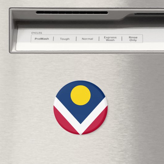 Flagge von Denver, Colorado Magnet (In Situ (Geschirrspüler))