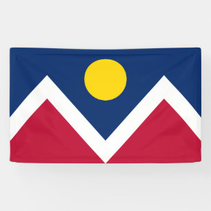 Flagge von Denver (Colorado, USA) Banner