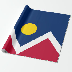 Flagge von Denver (Colorado, USA) Geschenkpapier